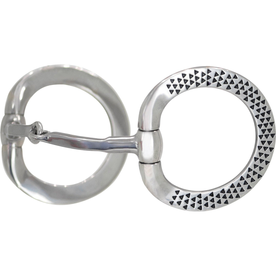 Black Rasp Eggbutt Snaffle Bit