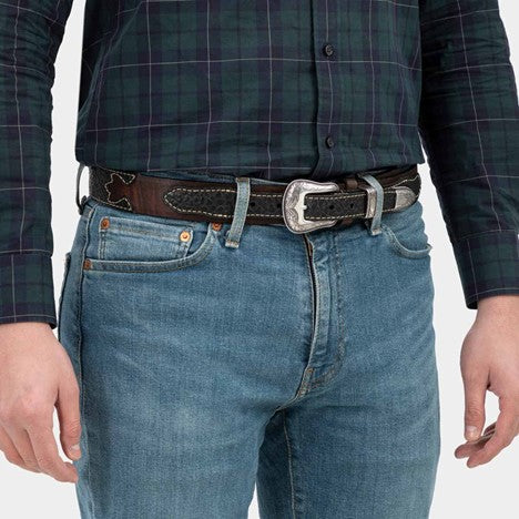 Vintage Bison Ranger Belt-Black