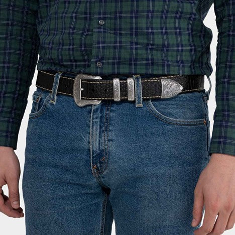 Vintage Bison Wild Bill Belt-Black