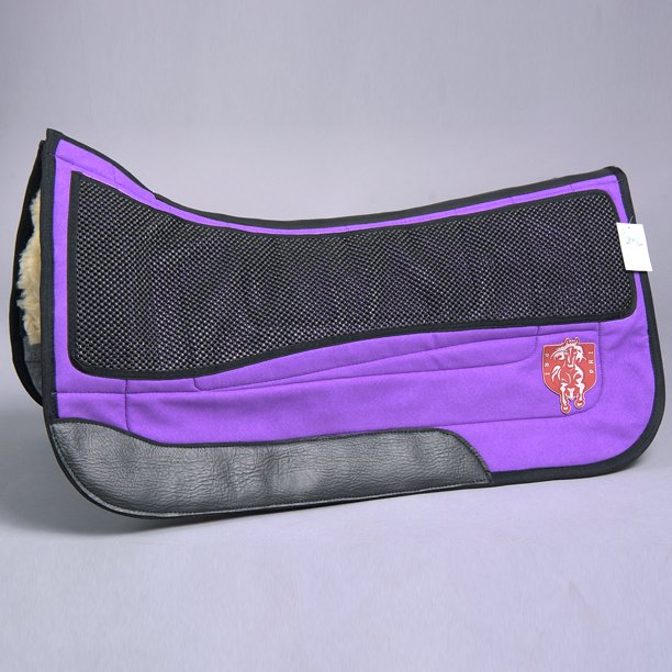 Pacific Rim International Purple Equu Suede Western Saddle Pad