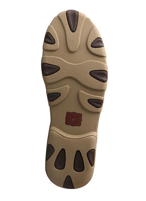 Twisted X Women’s Driving Moccasins – Brown/Emboss Flower - West 20 Saddle Co.