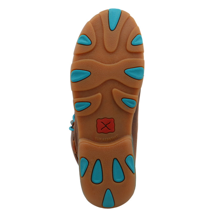 Twisted X Women's Brown and Turquoise Chukka Driving Moc