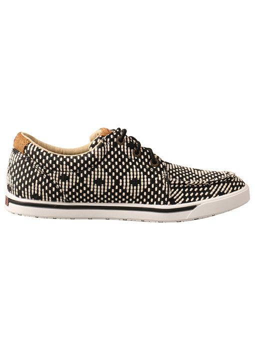 Twisted X Women's Hooey Loper-Black/White