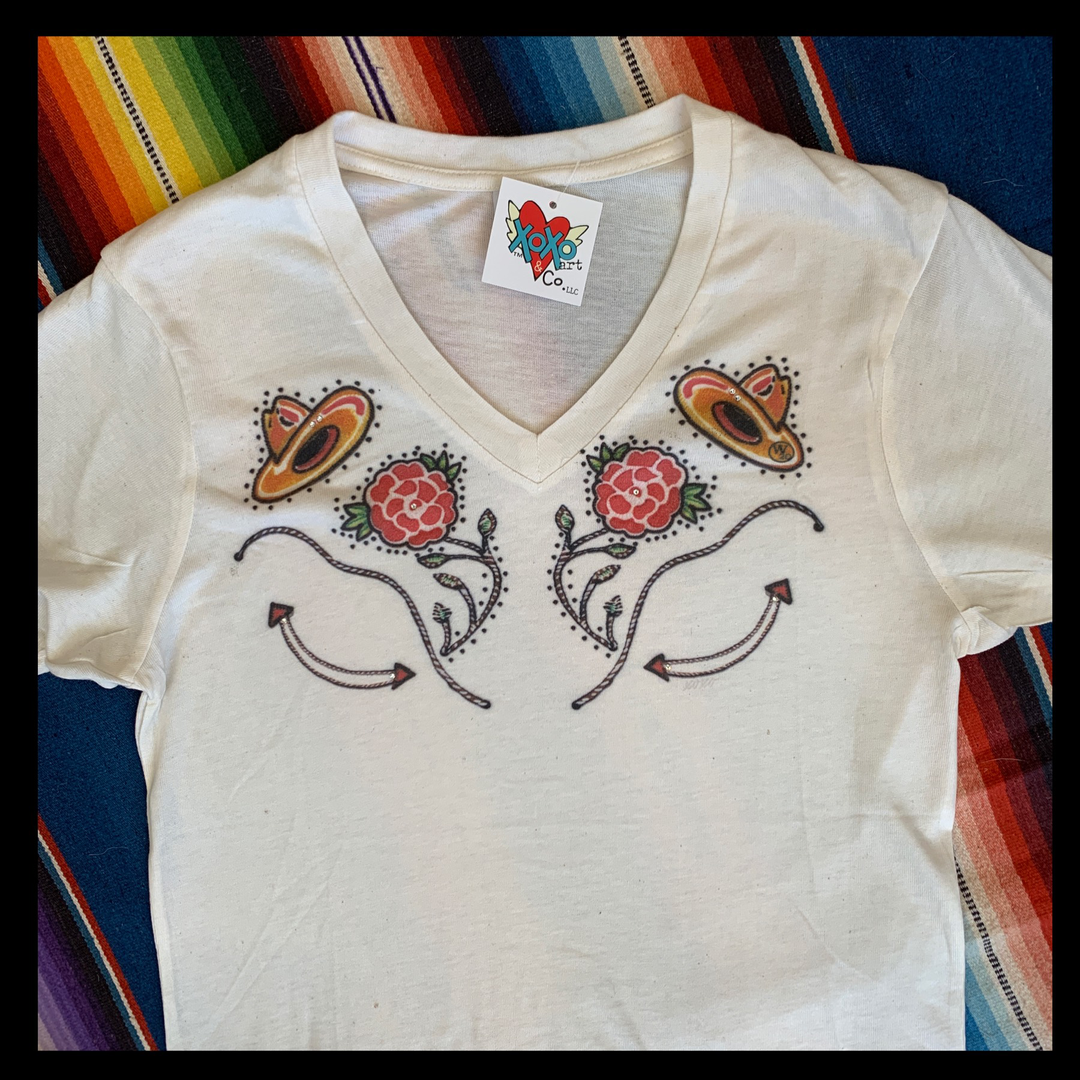 West 20 Hats, Ropes and Roses Tee
