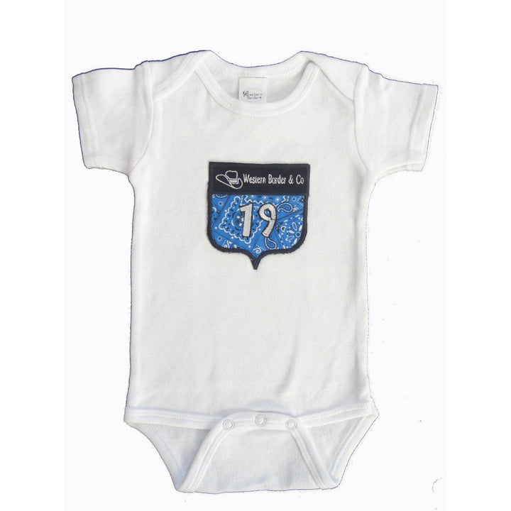 Western Border and Co. Boy Rodeo Starter Number Onesie - West 20 Saddle Co.