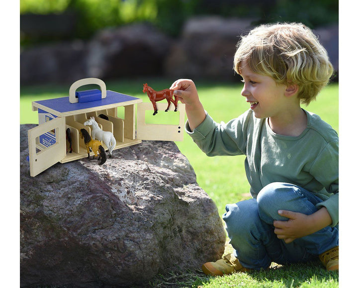 Breyer Farms Wood Carry Stable Playset