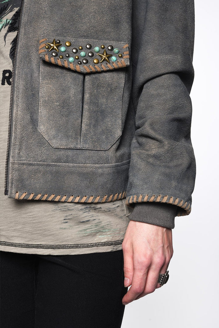 Double D Ranchwear Gunsmith Grey Day Help Jacket