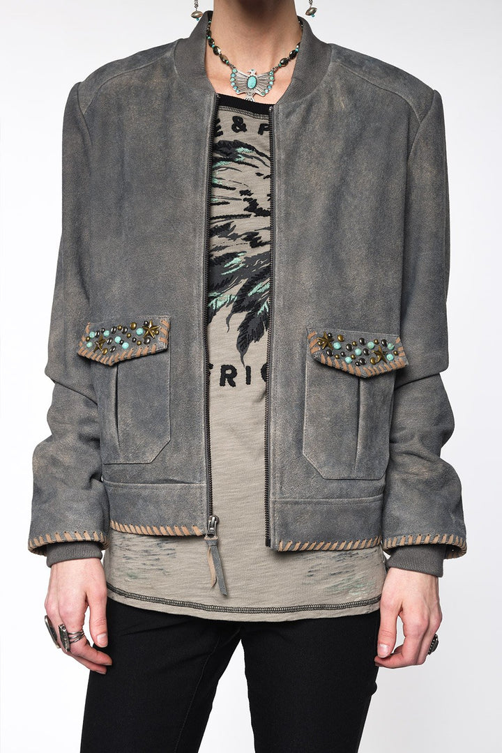 Double D Ranchwear Gunsmith Grey Day Help Jacket