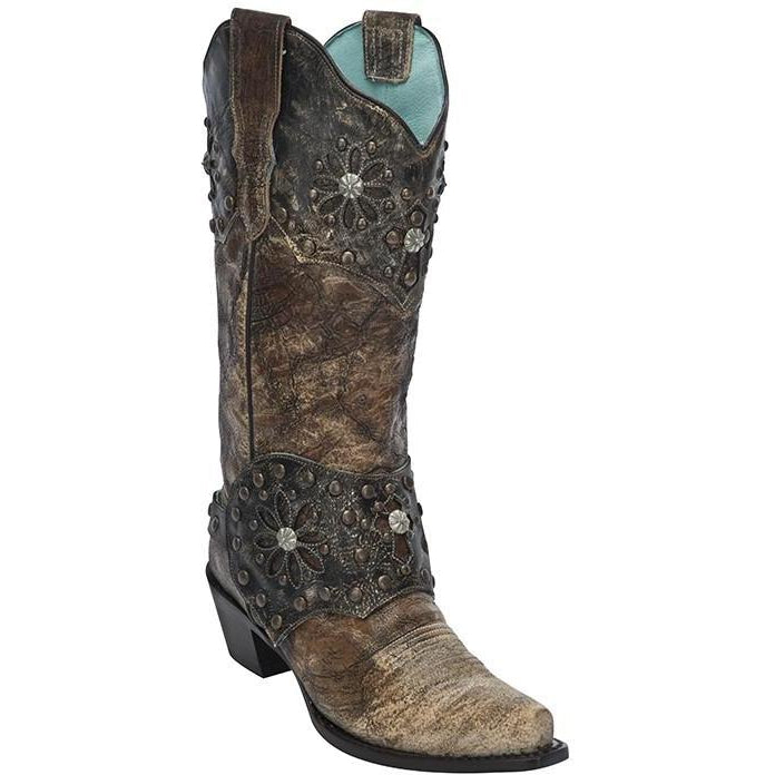 Corral Boots LD Brown/Bronze Chunky Collar & Harness E1017 - West 20 Saddle Co.