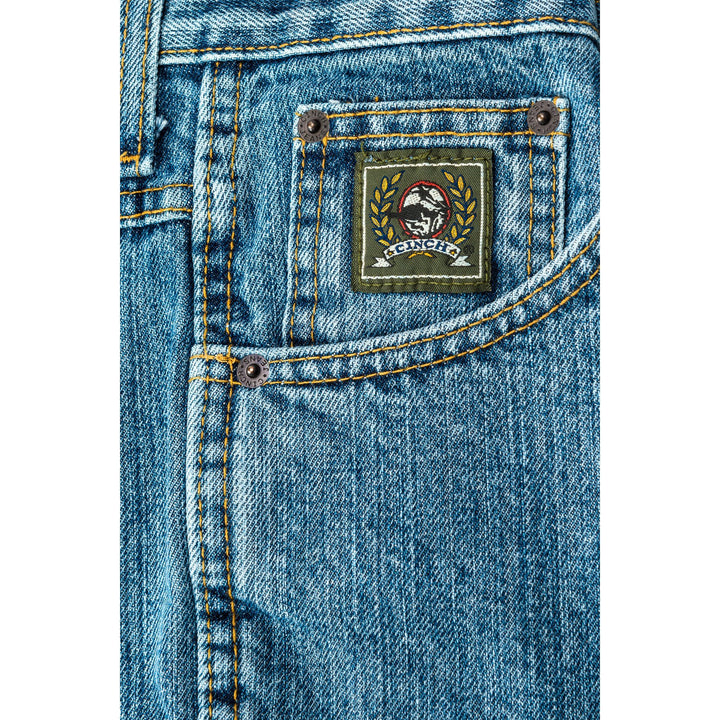 Cinch Men's Relaxed Fit Green Label Jean - Medium Stonewash - West 20 Saddle Co.