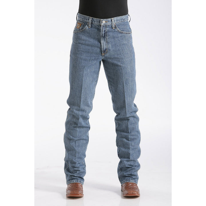 Cinch Men's Slim Fit Bronze Label Jean - Medium Stonewash - West 20 Saddle Co.