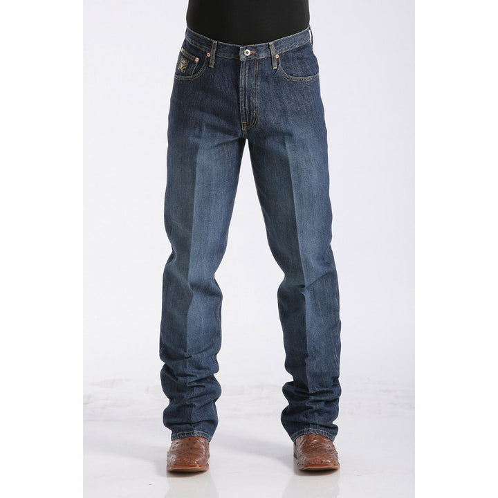 Cinch Men's Loose Fit Black Label Jeans - Dark Stonewash - West 20 Saddle Co.