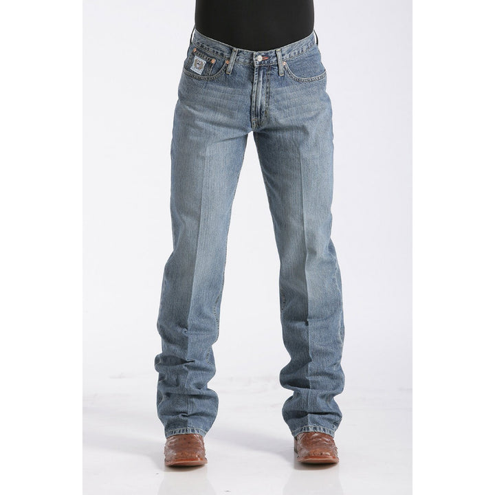 Cinch Men's Relaxed Fit White Label Jean - Medium Stonewash - West 20 Saddle Co.