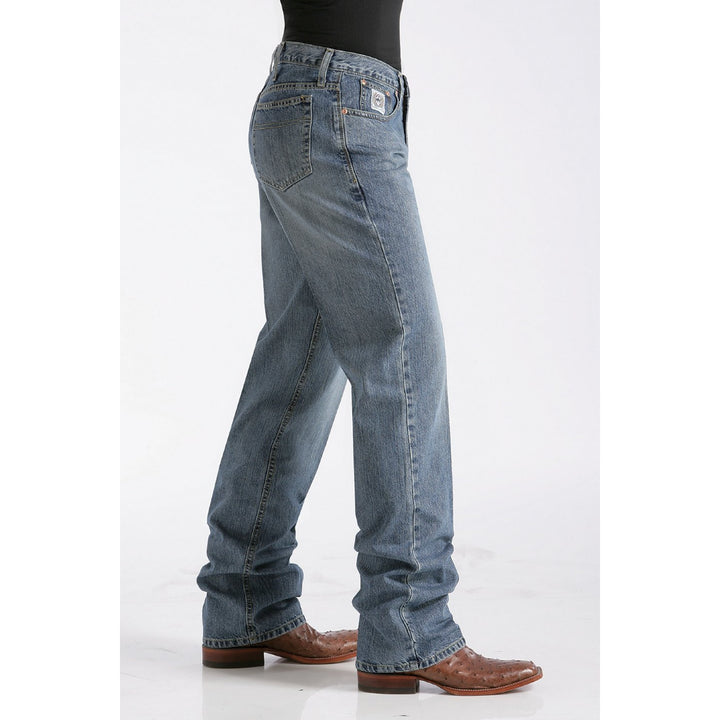 Cinch Men's Relaxed Fit White Label Jean - Medium Stonewash - West 20 Saddle Co.