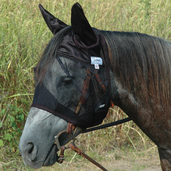 Cashel Quiet Ride Fly Mask- Standard with Ears - West 20 Saddle Co.