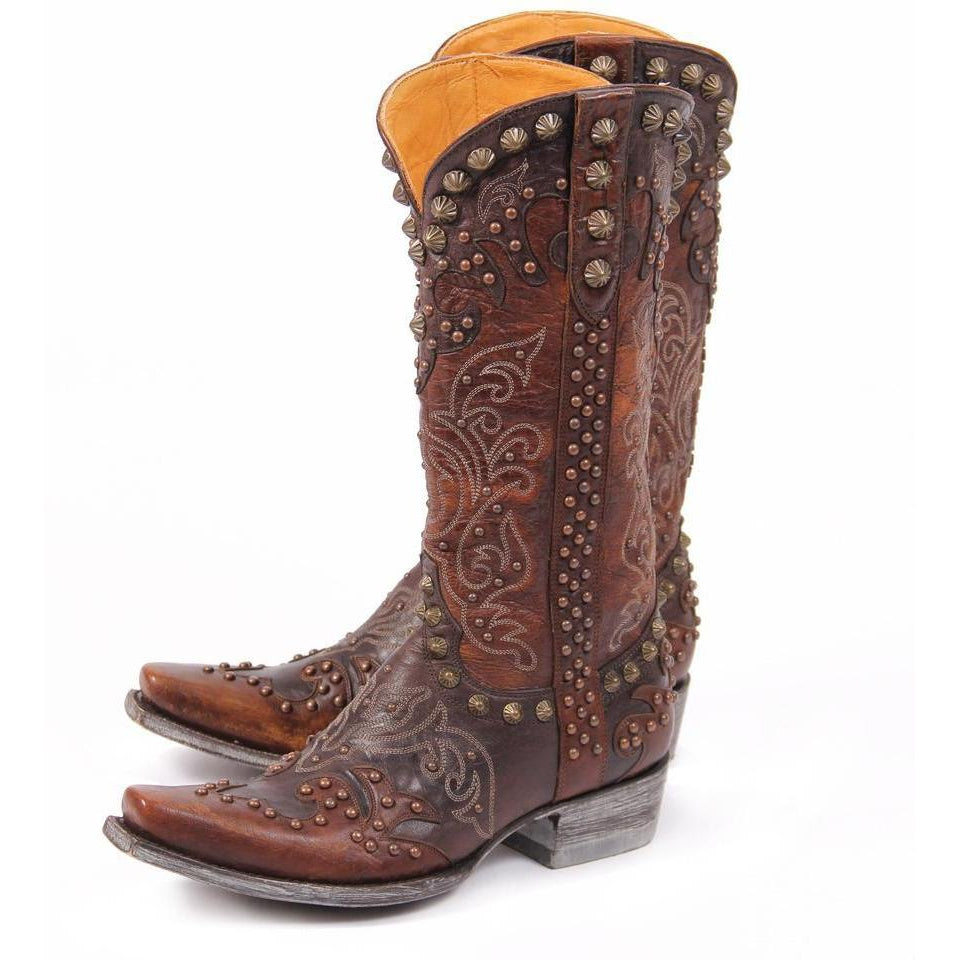 Old Gringo- Raelene Chocolate and Brass Women's Boots - West 20 Saddle Co.