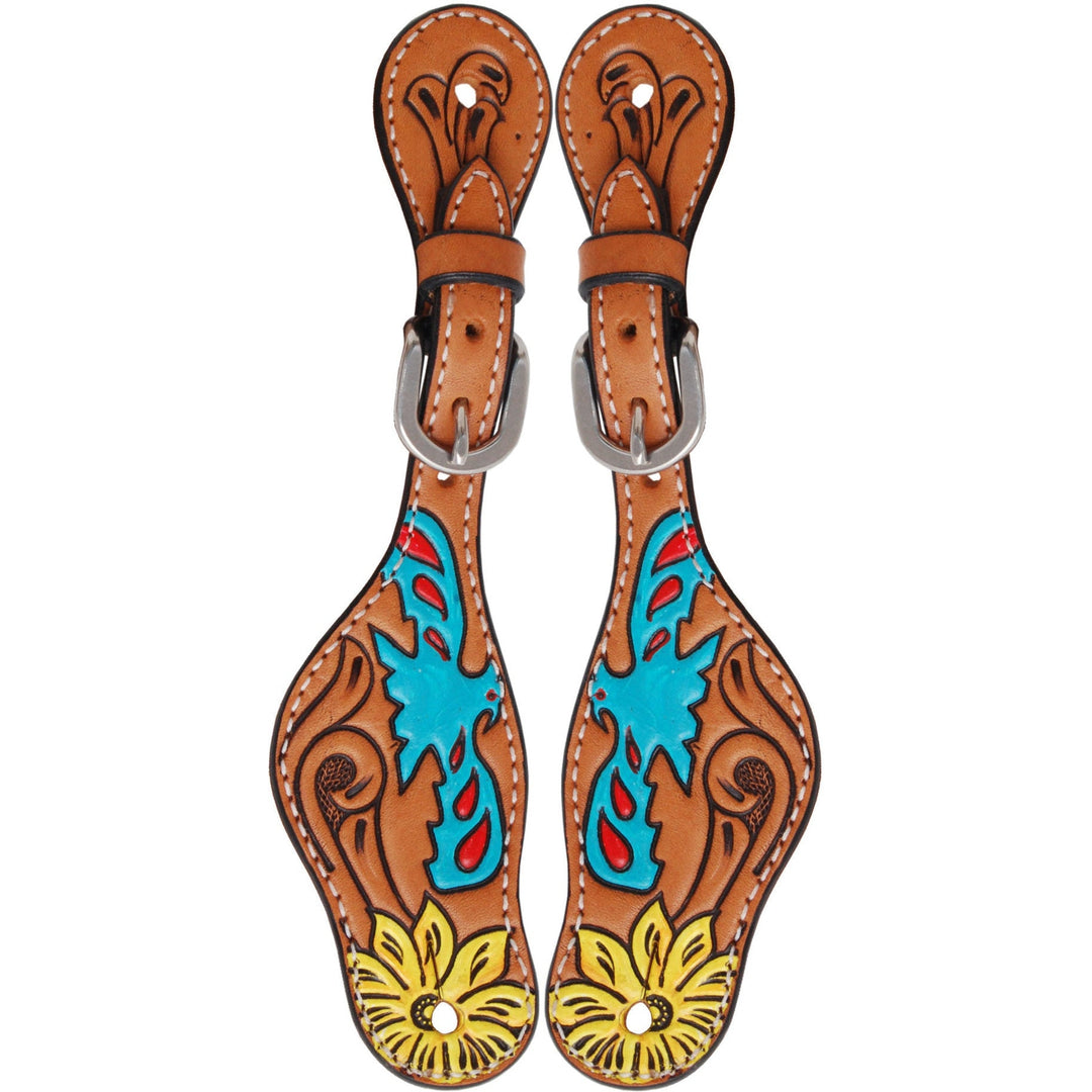 Rafter T Ranch Ladies Sunflower and Tunderbird Spur Strap
