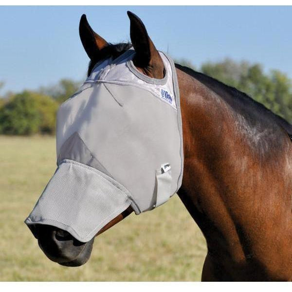 Cashel Crusader Fly Mask- Long Nose without Ears - West 20 Saddle Co.