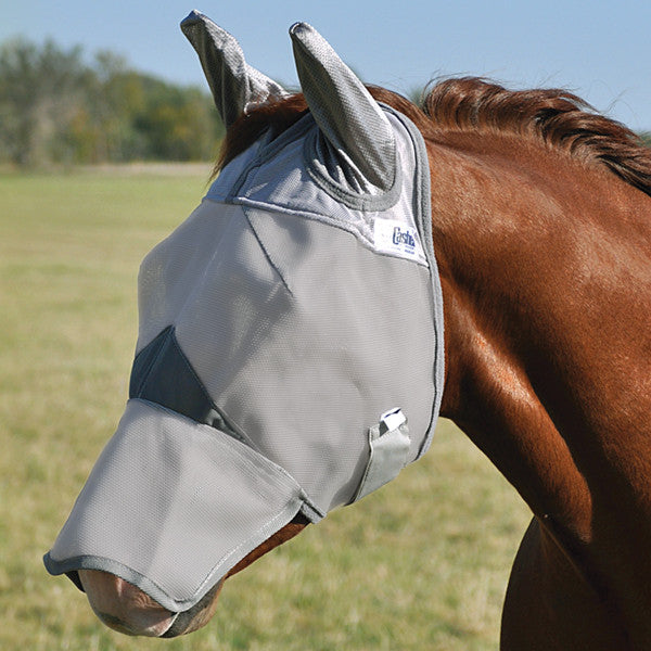 Cashel Crusader Fly Mask- Long Nose with Ears - West 20 Saddle Co.