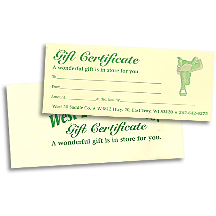 Gift Card - West 20 Saddle Co.