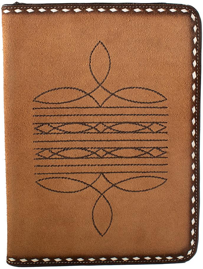 Nocona Roughout with Boot Stitch Bible Cover - West 20 Saddle Co.