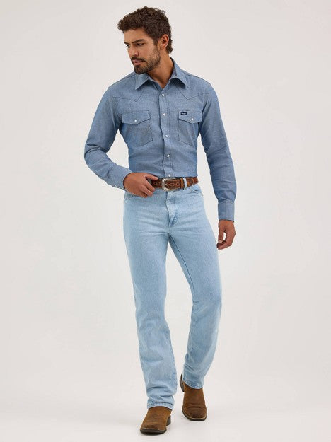 Wrangler Men's Bleach Cowboy Cut Slim Fit Jean