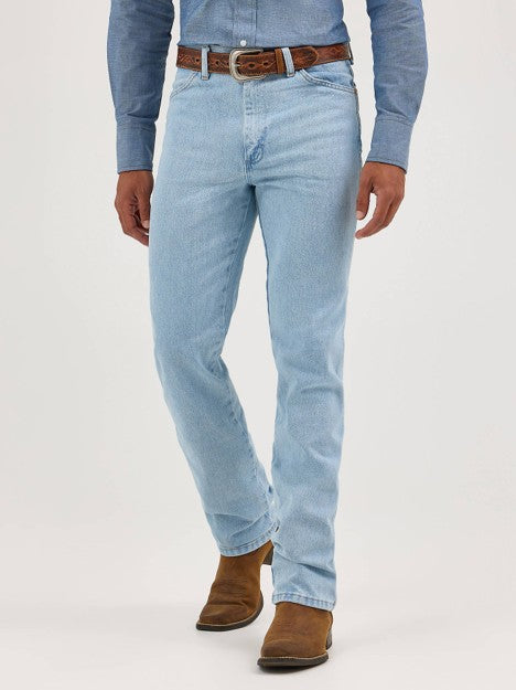 Wrangler Men's Bleach Cowboy Cut Slim Fit Jean