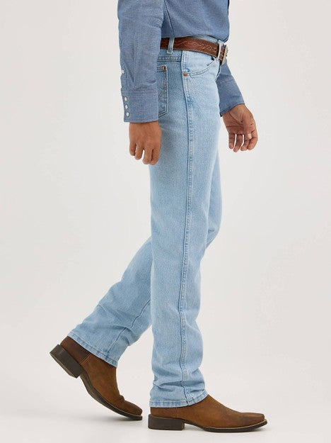 Wrangler Men's Bleach Cowboy Cut Slim Fit Jean