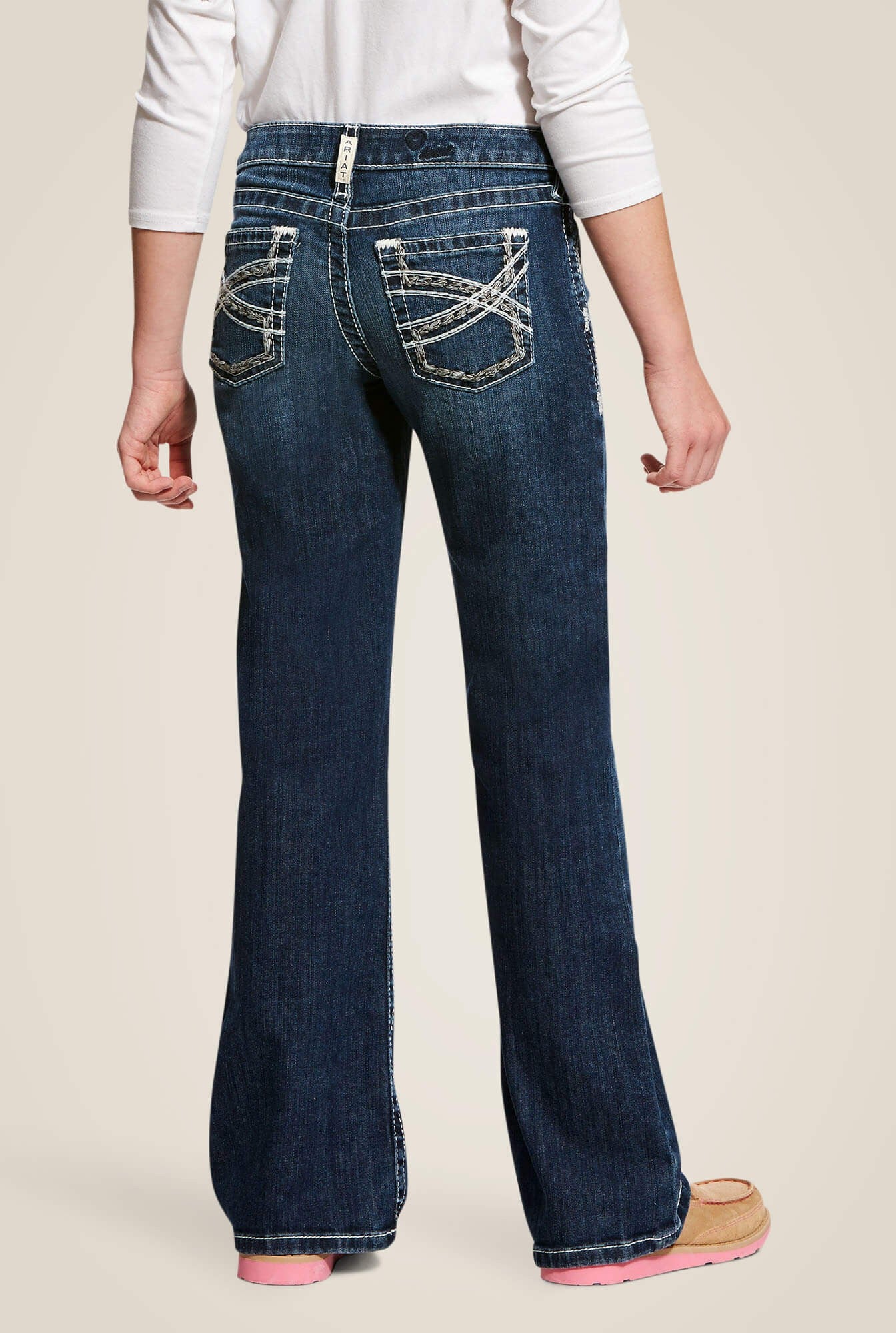 ★andar★ Airdenim semi bootcut jeans Ariat Ladies Allessandra R.E.A.L Denim Boot Cut Jeans 10040796