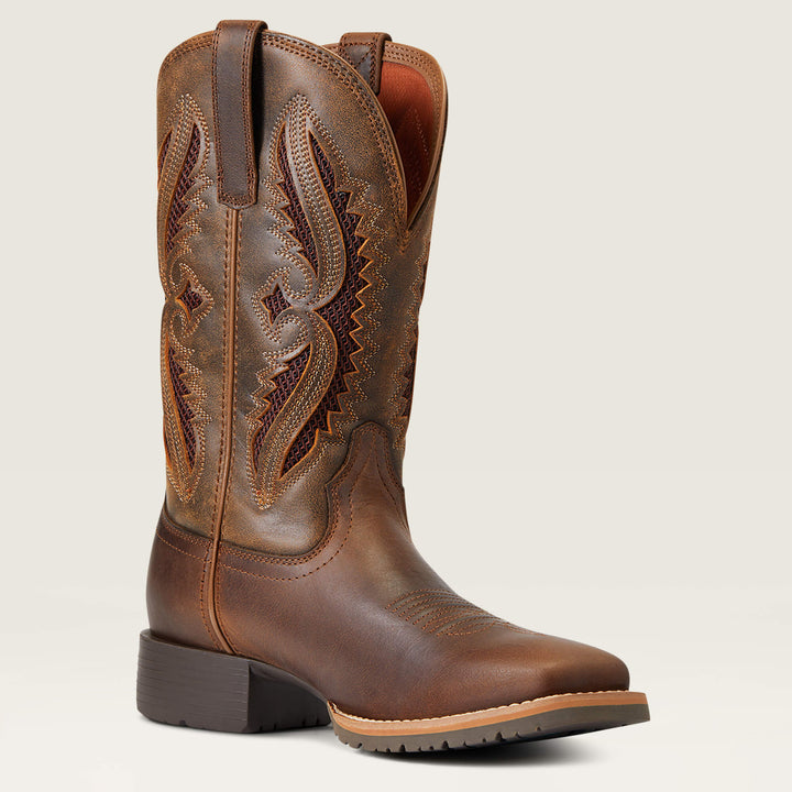Ariat Women's Distressed Tan Hybrid Rancher VentTek Western Boot