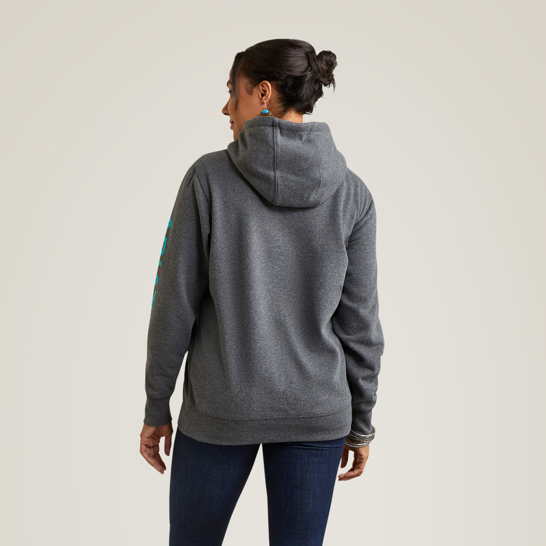 Ariat Women's Charcoal Heather Logo Hoodie