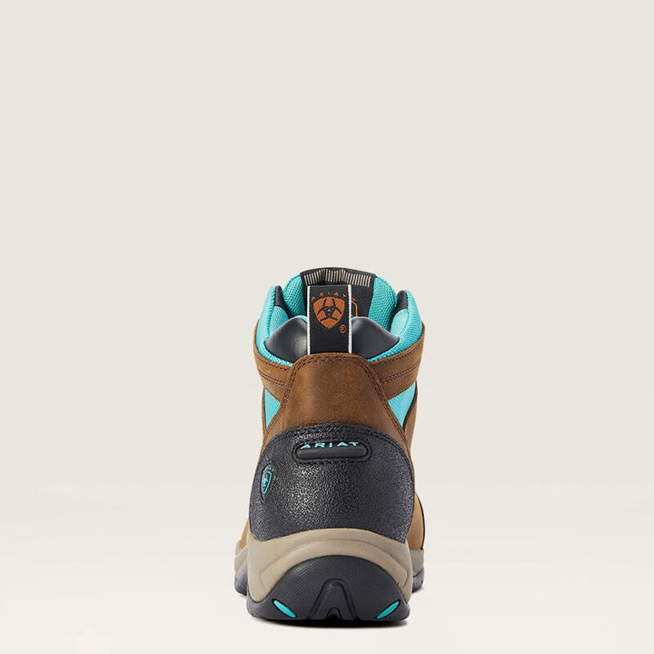 Ariat Women's Brown and Turquoise Terrain Waterproof Boot