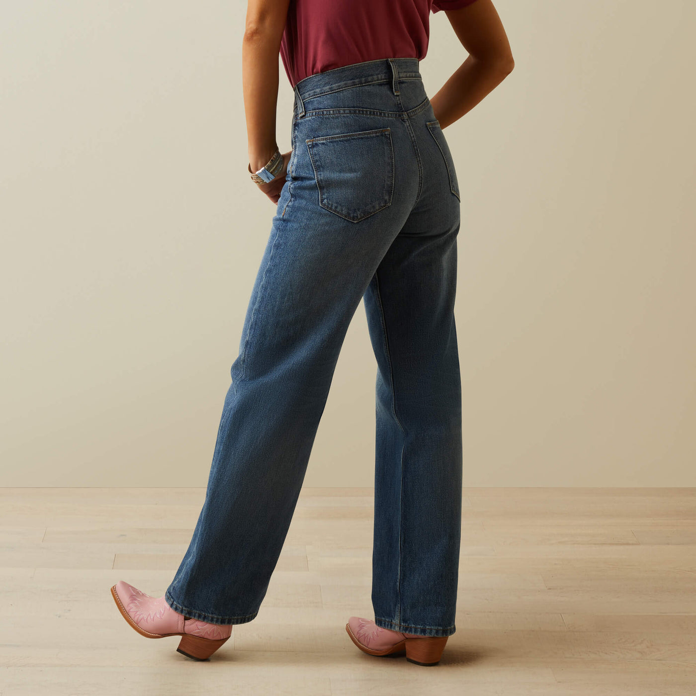 Ariat Women's Ultra High Rise Tomboy Wide Jean