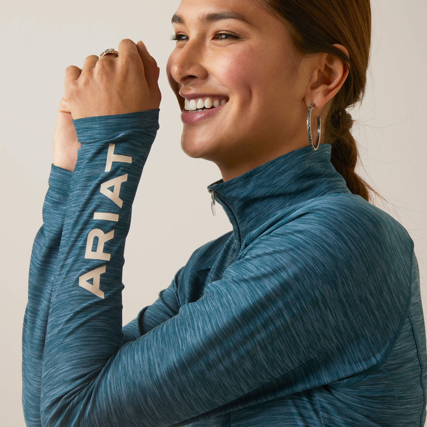 Ariat Women's Reflecting Pond Laguna Quarter Zip Top