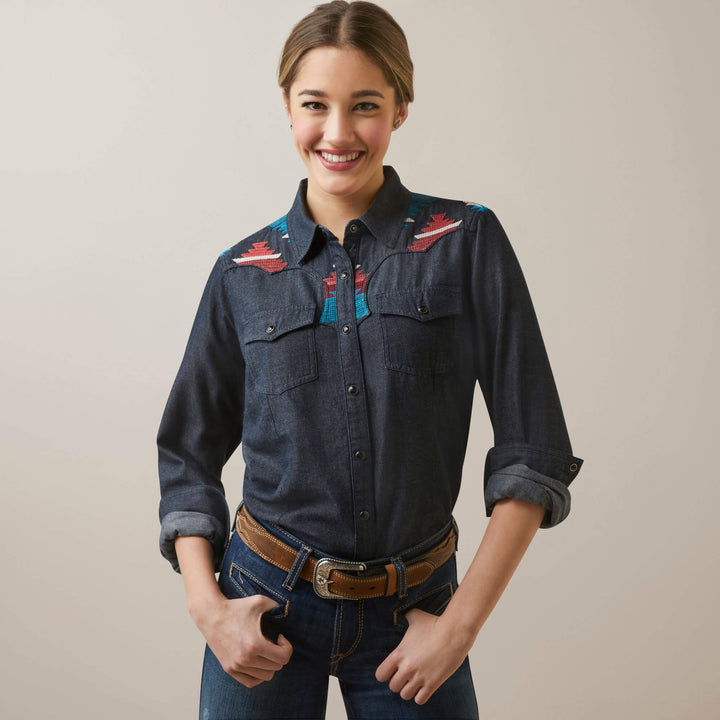 Ariat Women's Rinsed Dutton Snap Shirt