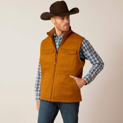 Ariat Men's Chestnut Grizzly 2.0 Canvas Concealed Carry Vest