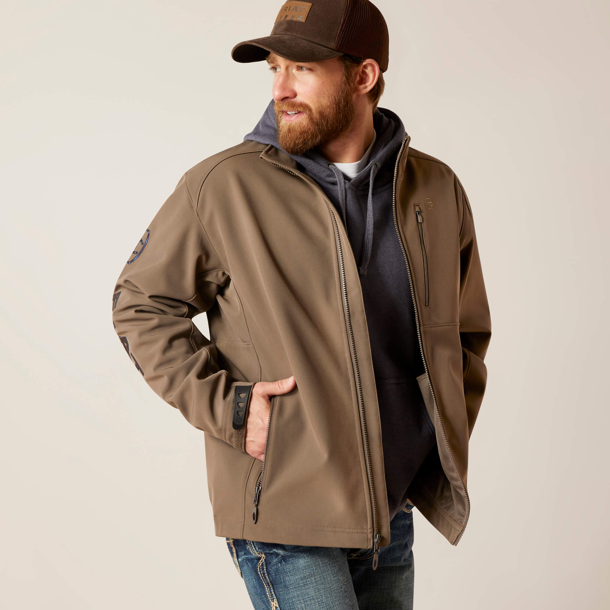 Ariat Men's Banyan Bark Logo 2.0 Softshell Jacket – West 20 Saddle Co.