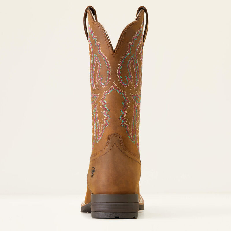 Ariat Women's Distressed Tan Hybrid Ranchwork Boot