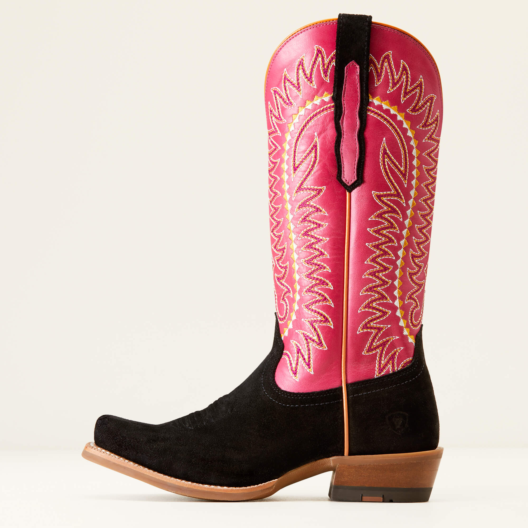 Ariat Women's Black Roughout Derby Monroe Western Boot – West 20