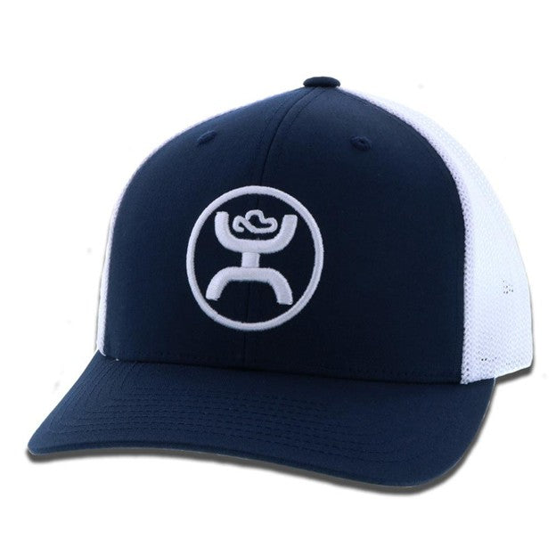 Hooey Navy and White O Classic Ball Cap