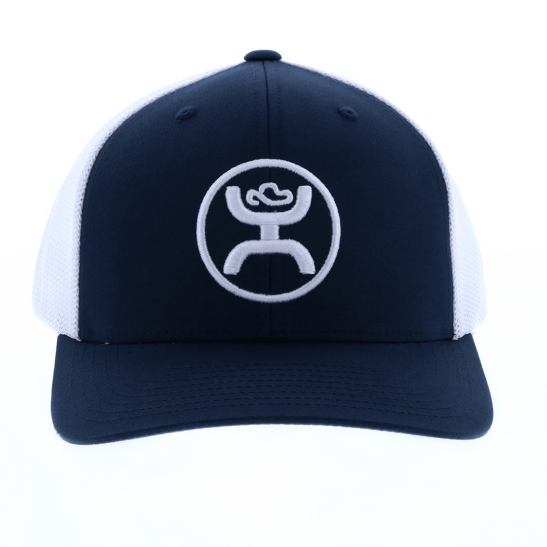 Hooey Navy and White O Classic Ball Cap