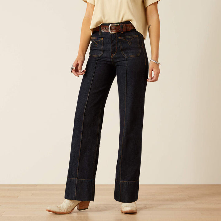 Ariat Women's Rinse Ultra High Rise Tomboy Western Utility Jean