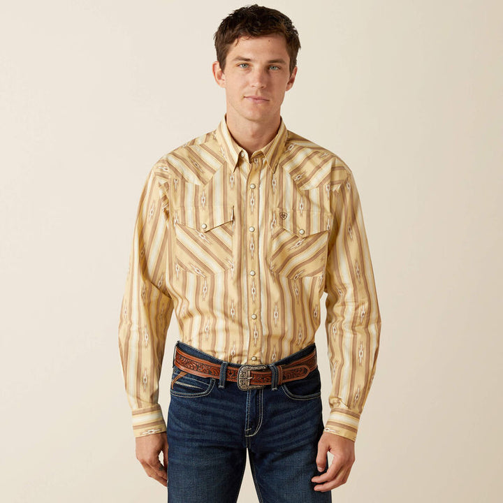 Ariat Men's Beige Tommy Classic Fit Shirt