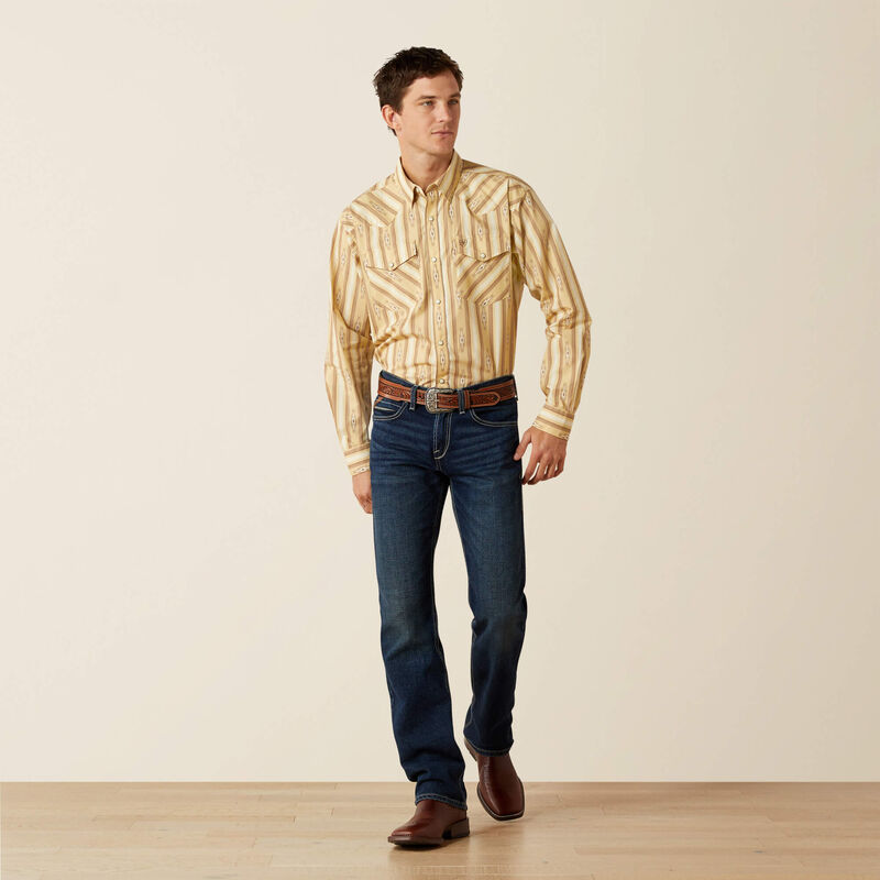 Ariat Men's Beige Tommy Classic Fit Shirt