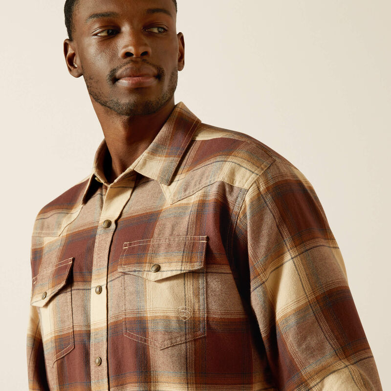 Ariat Men's Brown Hudson Retro Fit Shirt