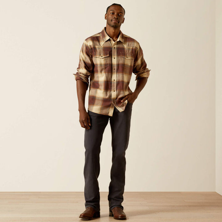 Ariat Men's Brown Hudson Retro Fit Shirt