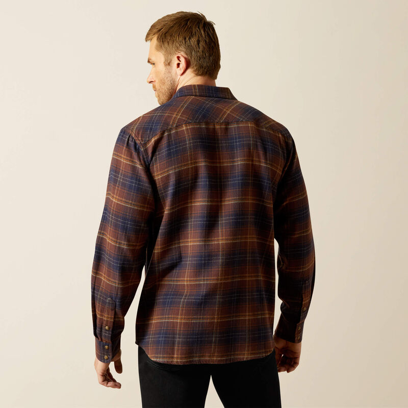 Ariat Men's Dark Brown Harleigh Retro Fit Shirt
