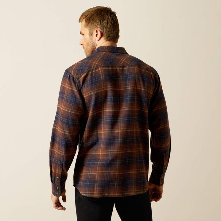 Ariat Men's Dark Brown Harleigh Retro Fit Shirt