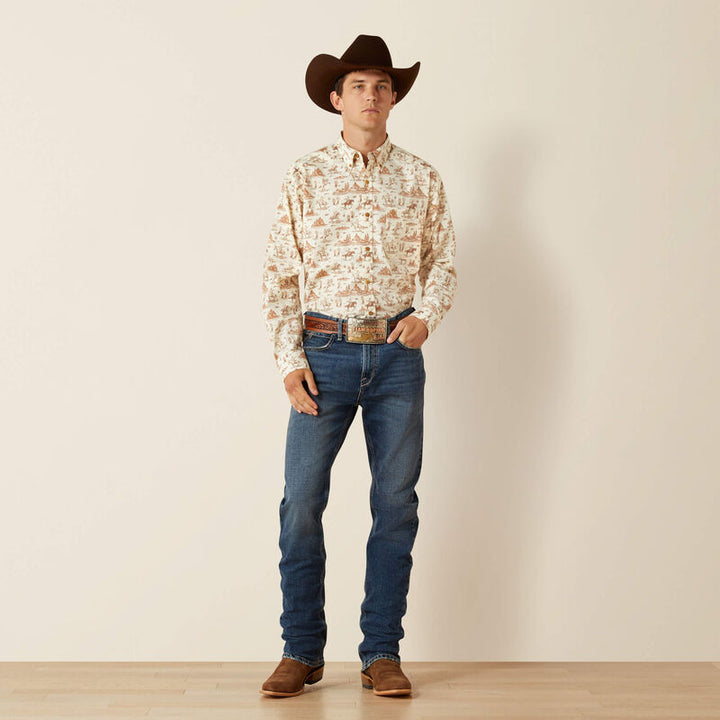 Ariat Men's Cream Saint Classic Fit Shirt