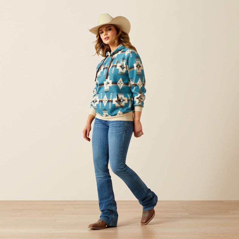 Ariat Women's Agave Southwest Print Logo 2.0 Hoodie